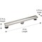 B & K 24'' Linear Shower Drain Tile-In Grate Brushed Nickel 133-008T01 - alternate 1