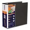 Stride QuickFit D-Ring View Binder, 3 Rings, 4" Capacity, 11.5 x 8, Black 8706-01 - alternate 1