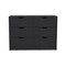 Homeroots 42" Black Four Drawer Dresser 524960 - alternate 4
