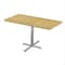 Correll Rectangle Cafe Table W/ Cross Base, 48 in W, 30 in L, 29 in H, Particleboard Top, Fusion Maple SCT3048-16-98-16 - alternate 1