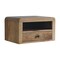 Homeroots 18" Brown Solid Wood One Drawer Floating Nightstand 712840 - alternate 5