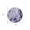 Homeroots 8' Purple And Lavender Round Abstract Washable Indoor Outdoor Area Rug 577165 - alternate 4