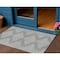 Homeroots 3' X 5' Gray And Ivory Geometric Washable Indoor Outdoor Area Rug 598574 - alternate 1