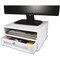 Victor Monitor Riser, White W1175 - alternate 1