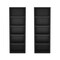Manhattan Comfort Rivington 28in Open Bookcase in Black - Set of 2 2-BC003-BK - alternate 5