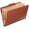 Pendaflex FOLDER, CLASSF, LGL, 2DIV, RED, 10PK 2257R - alternate 1