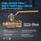 Everflow PressxPEX B Brass Ball Valve 3/4" PRBL-034-NL - alternate 2