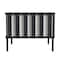 Homeroots 33" Black Metal Outdoor Arm Chair with Off White Cushion 527084 - alternate 3