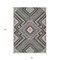 Homeroots 3' X 5' Gray Charcoal And Pink Tribal Washable Indoor Outdoor Area Rug 598124 - alternate 5