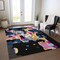 Homeroots 5' X 8' Black Blue And Pink Abstract Washable Indoor Outdoor Area Rug 599539 - alternate 5