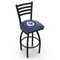 Holland Bar Stool Co 30" Blk Wrinkle Winnipeg Jets Swivel Bar Stool, Ladder Back L01430WinJet - alternate 1