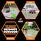 Xpose Safety Traffic Safety Cone, 18 in, Premium  PVC, 6 in Reflective Collar, Lime Green, 4 pk LTC18-6-4-X-S - alternate 4