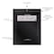 C-Line Products 8-1/2" x 11" Black Write-On Poly Bags, 1000/BX 47491 - alternate 3