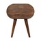 Homeroots 21" Brown Solid Wood Round Two Drawer Nightstand 651878 - alternate 7