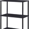 Homeroots 44" Black Metal and Wood Four Tier Etagere Bookcase 486302 - alternate 3