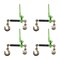 Mytee Products 4PK 3/8in-1/2inFolding Handle Ratchet Chain Binder w/1/2inGrab & Slip Hook 12000lbs, 4PK CBRS-FH38-12SHx4 - alternate 4