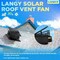 Wrightmaster 55-Watt 1200 CFM Black Aluminum Roof Mount Solar Attic Fan with Smart Power Adapter and Remote ZR-SAF-55 - alternate 5
