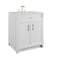 James Martin Vanities Bellshire 30" Single Vanity, Bright White w/ 3 CM Ethereal Noctis Silestone Top 660-V30-BW-3ENC - alternate 4