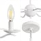 Jonathan Y Shana 35.5" 6-Light Grand Modern Transitional Adjustable Sculptural Wavy Arm Candle-Style Metal LED JYL9558A - alternate 5