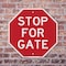 Signmission Stop For Gate, 10 Inch X 10 Inch, Plastic Sign OC-P-10-286 - alternate 4