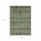Homeroots 3' X 5' Olive Green Gray And Fern Green Southwestern Washable Indoor Outdoor Area Rug 615968 - alternate 3