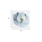 Homeroots 40" x 40" Watercolor Abstract Gray Blue Flower Canvas Wall Art 398916 - alternate 2