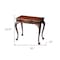 Homeroots 35" Dark Brown Writing Desk 389441 - alternate 3
