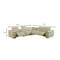 Homeroots Beige Italian Leather Power Reclining U Shaped Six Piece Corner Sectional With Console 476587 - alternate 3
