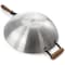 Oster Sangerfield 14in Stainless Steel Flat Bottom Wok with Wooden Handles 137514.01 - alternate 5