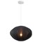 Jonathan Y Kira 18.38" 1-Light Scandinavian Japandi Adjustable Lantern Metal w/Ribbed Cocoon UFO Saucer Shade L JYL4208C - alternate 1