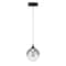 Euf Iissa, Pendant, 6", Matte Black, Smoked Glass 50250-028 - alternate 1