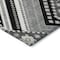 Homeroots 8' Black Gray And Ivory Round Tribal Washable Indoor Outdoor Area Rug 598096 - alternate 4