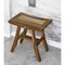 Homeroots 18" Natural Teak Rectangular Shower Bench 376745 - alternate 3
