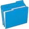 Pendaflex FOLDER, LTR, DBL, 11PT, 1/3, BLU, 100PK R15213BLU - alternate 1