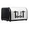 Redmond 4-Slice Wide Slot 1400W Stainless Steel Toaster in Black ST009-BLACK - alternate 1