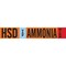 Brady HSD VAP AMMONIA HIGH Pipe Marker, 4in H x 24in W, Fits Pipes 8in Dia. or Larger 145879 - alternate 1