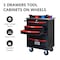 Wrightmaster 22 in. W x 13.6 in. D 5-Drawer Metal Roller Cabinet Tool Chest in Black ZR-245250 - alternate 7