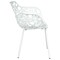 Leisuremod Modern Devon Aluminum Armchair, White, 4PK DCA23W4 - alternate 3