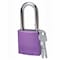 Brady Standard Safety Aluminum Padlock 1.5 in Aluminum Shackle KD Purple 104576 - alternate 1