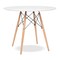 Homeroots 36" White And Natural Solid Wood Dining Table 520871 - alternate 1