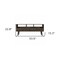 Homeroots 54in Dark Brown Walnut Enclosed and Open Storage TV Stand 479996 - alternate 4