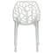 Leisuremod Cornelia Modern Stackable Dining Chair with Cut-Out Tree Design, Clear, 2PK C18CL2 - alternate 4