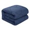 Homeroots Navy Blue Twin Polyester 180 Thread Count Washable Down Comforter Set 528987 - alternate 1