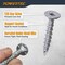 Powertec Cement Screws #8 x 1-1/4", Ruspert Coated with T25 Torx Star Drive Bit - High-Low Thread, 200PK 72319 - alternate 2
