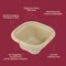 Chuk Bowl 16 oz square round with Snap Lock, Natural Molded Fiber, 1000 Count Case, 1000PK BW-16-SL - alternate 2