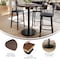 Flash Furniture 36" Round Tabletop, Seamless Surface Technology, Dark Brown with 24" Black Round Bar Height Base ST-RD36-WBR-TR24B-GG - alternate 6