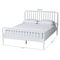 Baxton Studio Lucera Mid-Century White Full Size Bobbin Bed 257-14015-ZORO - alternate 4