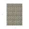 Homeroots 5' X 8' Taupe And Beige Damask Washable Indoor Outdoor Area Rug 563893 - alternate 2