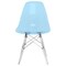 Leisuremod Dover Dining Side Chair with Acrylic Legs, Transparent Blue EPC19TBU - alternate 7