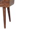 Homeroots 22" Brown Solid Wood Square One Drawer Nightstand 651487 - alternate 7